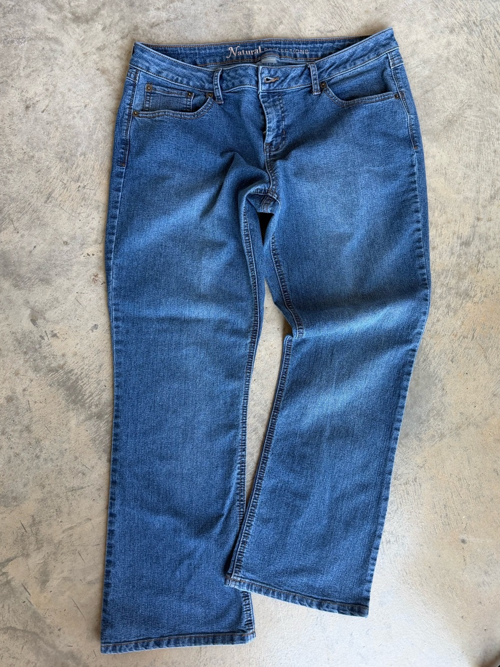 Natural Reflections Blue Straight-Leg Jeans